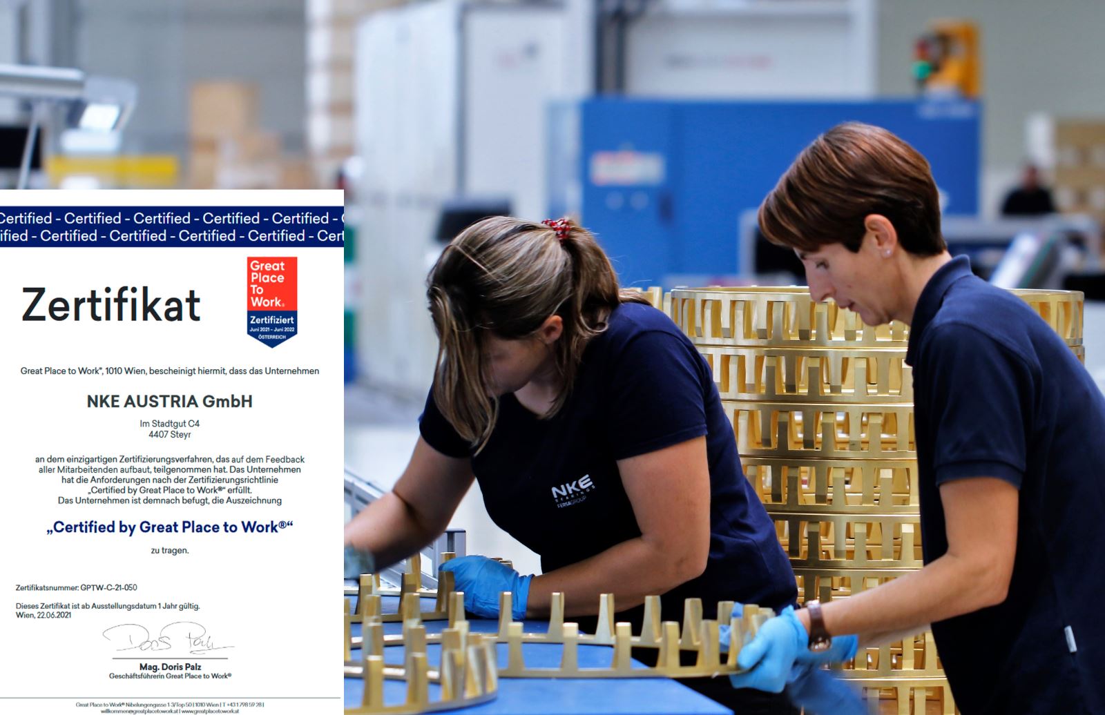 NKE certified as a "Great Place to work" NKE certified as a "Great Place to work"